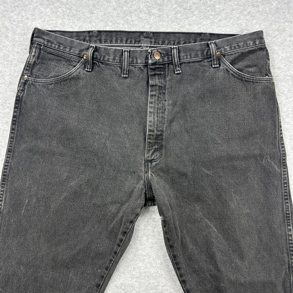 Vintage‎ Wrangler Jeans Mens 44x30 Black Denim Pants Cowboy Western American USA - Picture 3 of 14